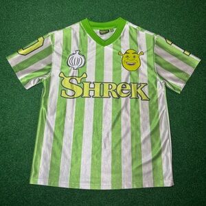 Shrek 2 Dreamworks Movie Promo Soccer Style Jersey S/M 19x27